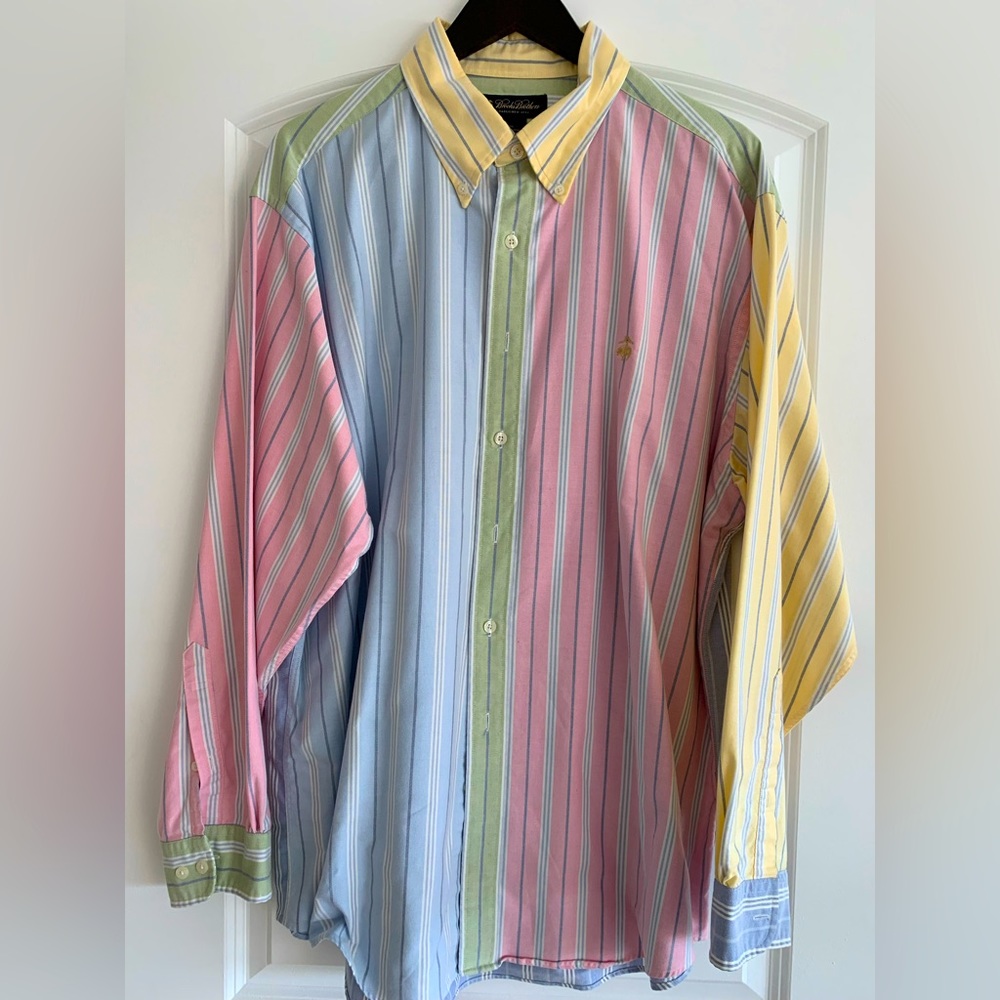 Brooks Brothers Multi-Color Button Down Shirt EUC - XL